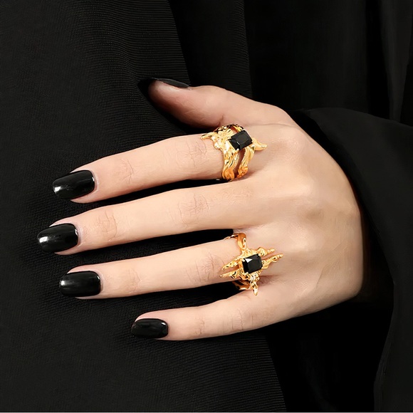 Videmus Omnia “Void Petal” 925 Silver Ring - Picture 4 of 7